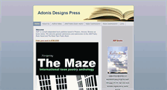Desktop Screenshot of adonisdesignspress.com